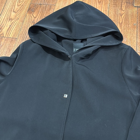 Manteau Et Dieu créa la femme Long Black Coat Size 36 - Picture 4 of 5